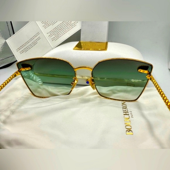 🏆Boucheron BC0139S 002 62-Gold‼️Size 62-18-135.Limited edition ‼️ - Picture 6 of 15